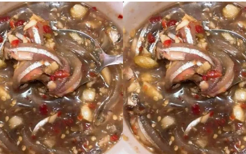 hương vị đặc trưng của mắm cá cơm Dì Cẩn